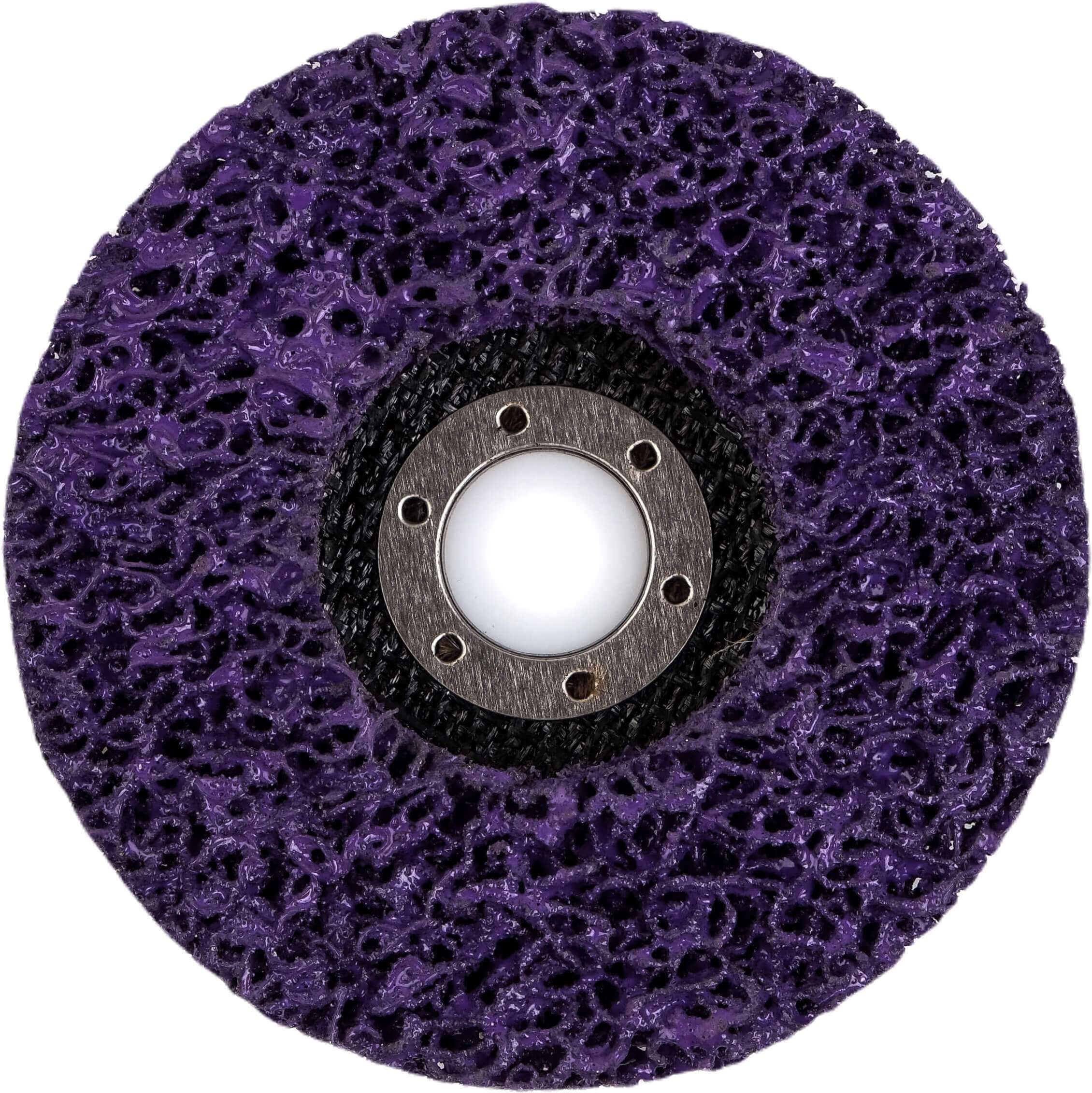 Круг шліфувальний з нетканого матеріалу NovoAbrasive 125х22.23 мм, фіолетовий